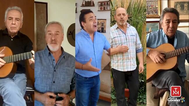 Los Cuatro Cuartos cantaron desde sus casas