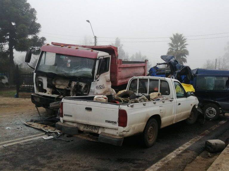 Cinco personas fallecidas dejó accidente de tránsito en la Región del Maule