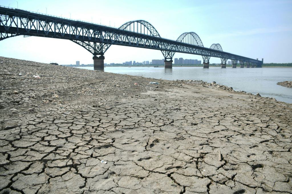 Se seca el río Yangtze en la provincia de Jiangxi en China