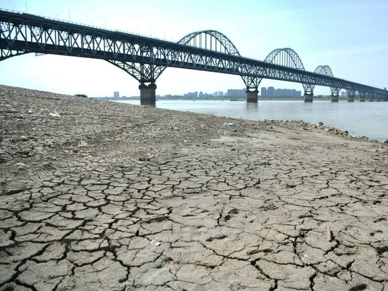 Se seca el río Yangtze en la provincia de Jiangxi en China