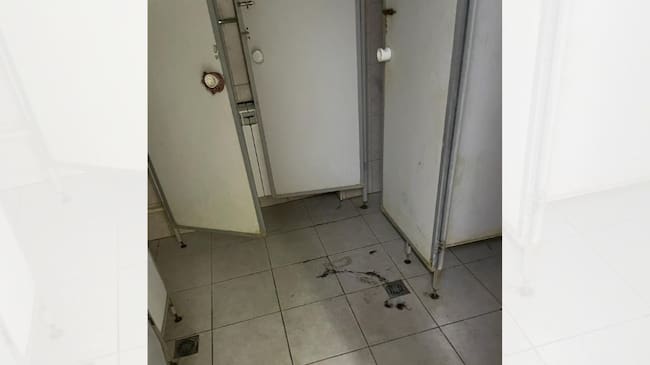 Los baños de las residencias. / Cedida.