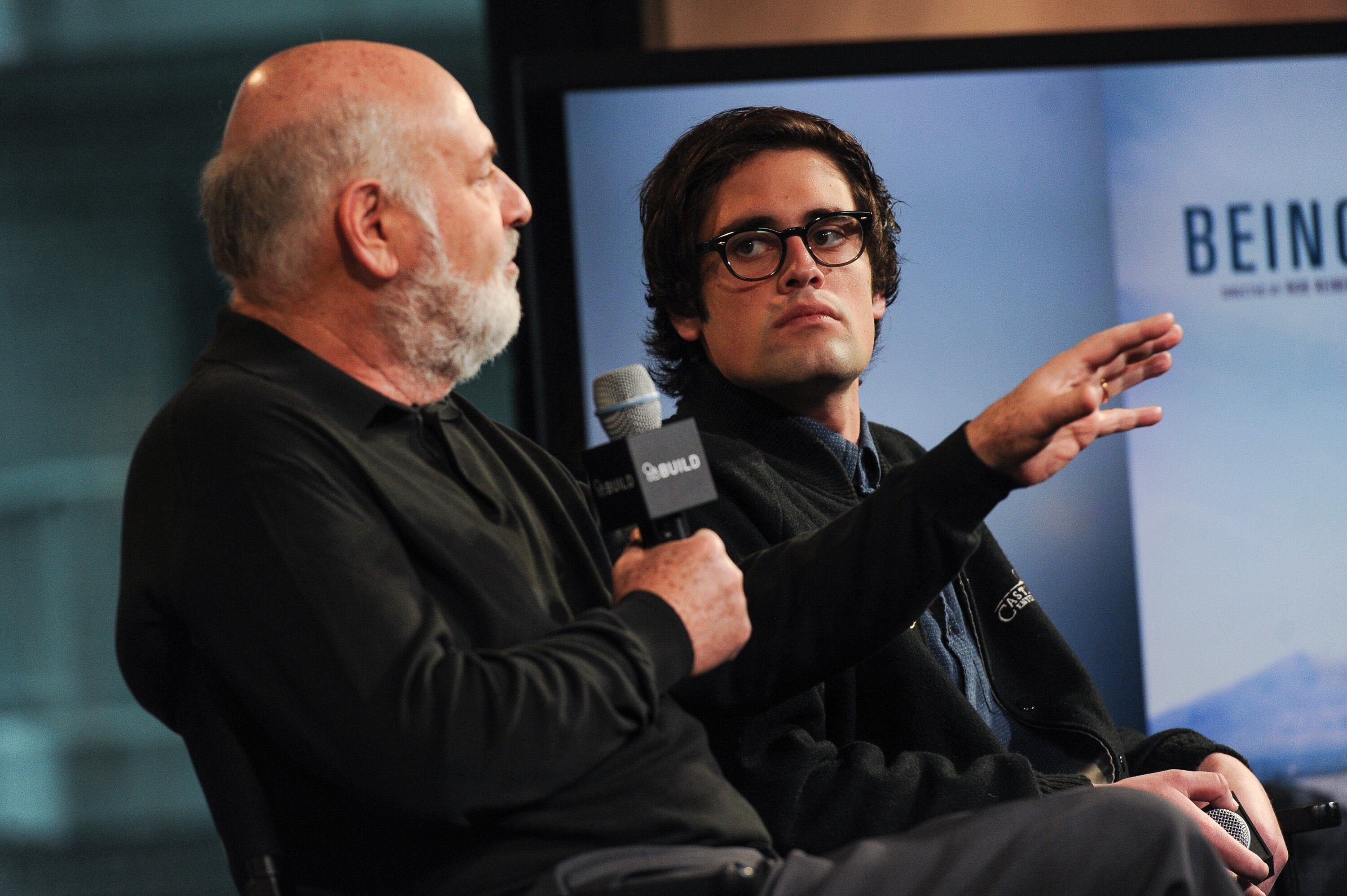 NEW YORK, NY - MAY 04:  (L-R) Director Rob Reiner and his son Nick Reiner attend AOL Build Presents: "Being Charlie"  at AOL Studios In New York on May 4, 2016 in New York City.  (Photo by Rommel Demano/Getty Images)