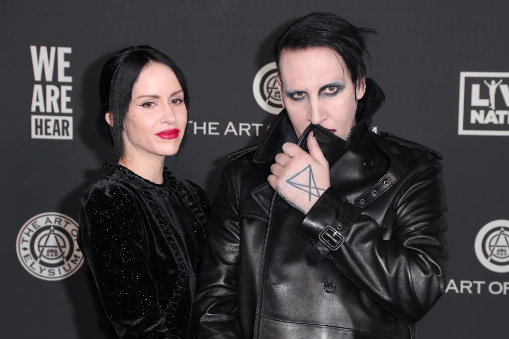 Marilyn Manson en el evento donde se tomó la foto editada | Getty Images