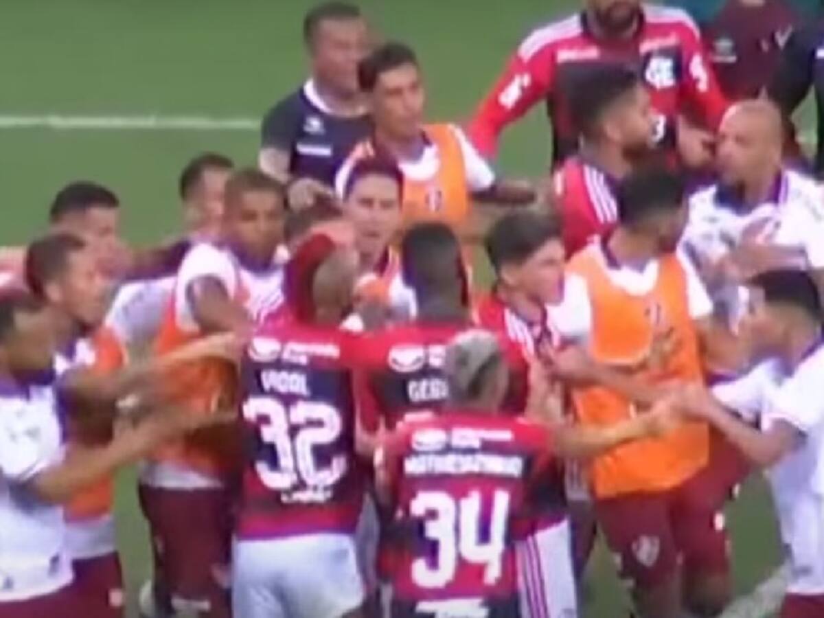 Felipe Melo le buscó pelea a Arturo Vidal: el tenso momento que se vivió en triunfo de Fluminense sobre Flamengo