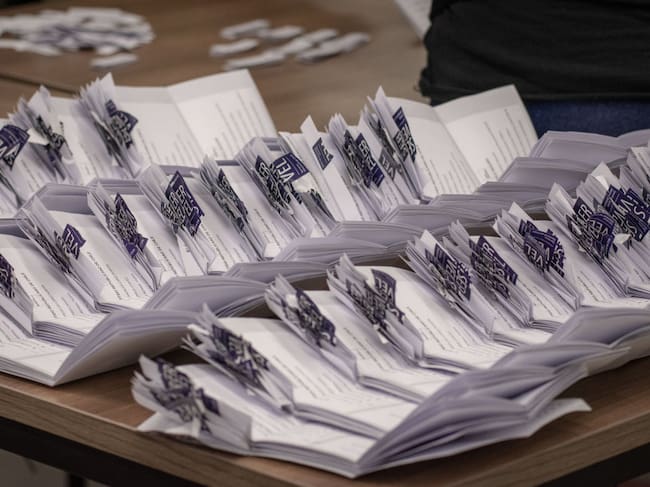 Los votos contados en la elección constitucional de Chile