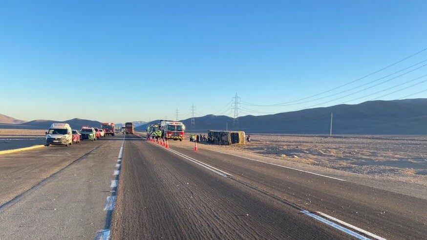 Accidente de bus en Antofagasta
