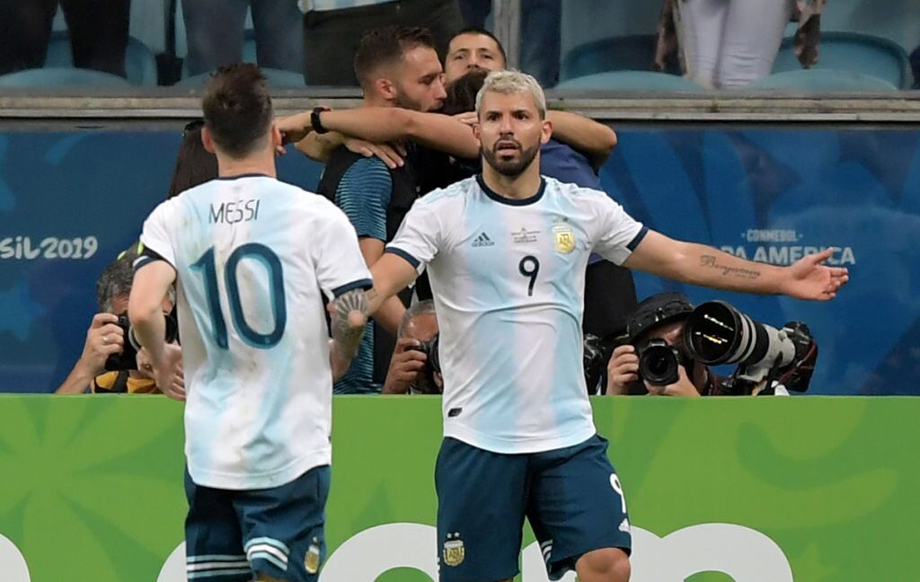 Sergio Agüero y Lionel Messi