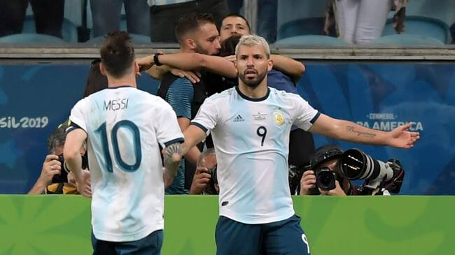 Sergio Agüero y Lionel Messi