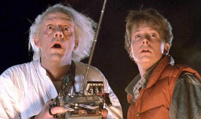 Michael J. Fox y Cristopher Lloyd