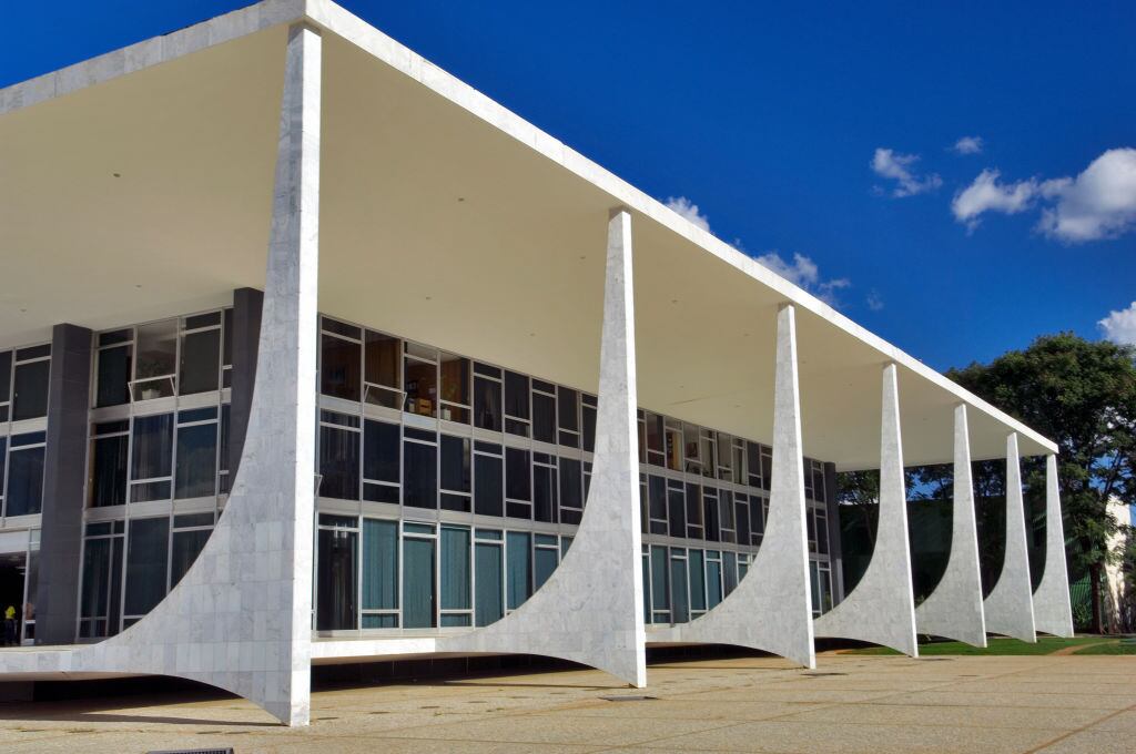 La sede del Supremo Tribunal Federal de Brasil, en la capital la ciudad de Brasilia.
