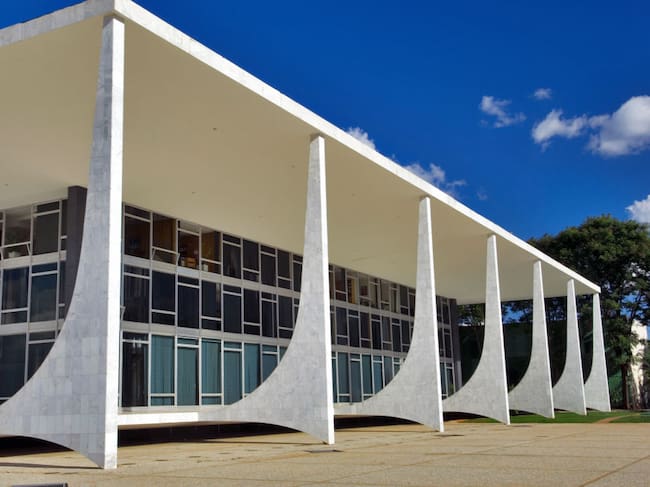 La sede del Supremo Tribunal Federal de Brasil, en la capital la ciudad de Brasilia.