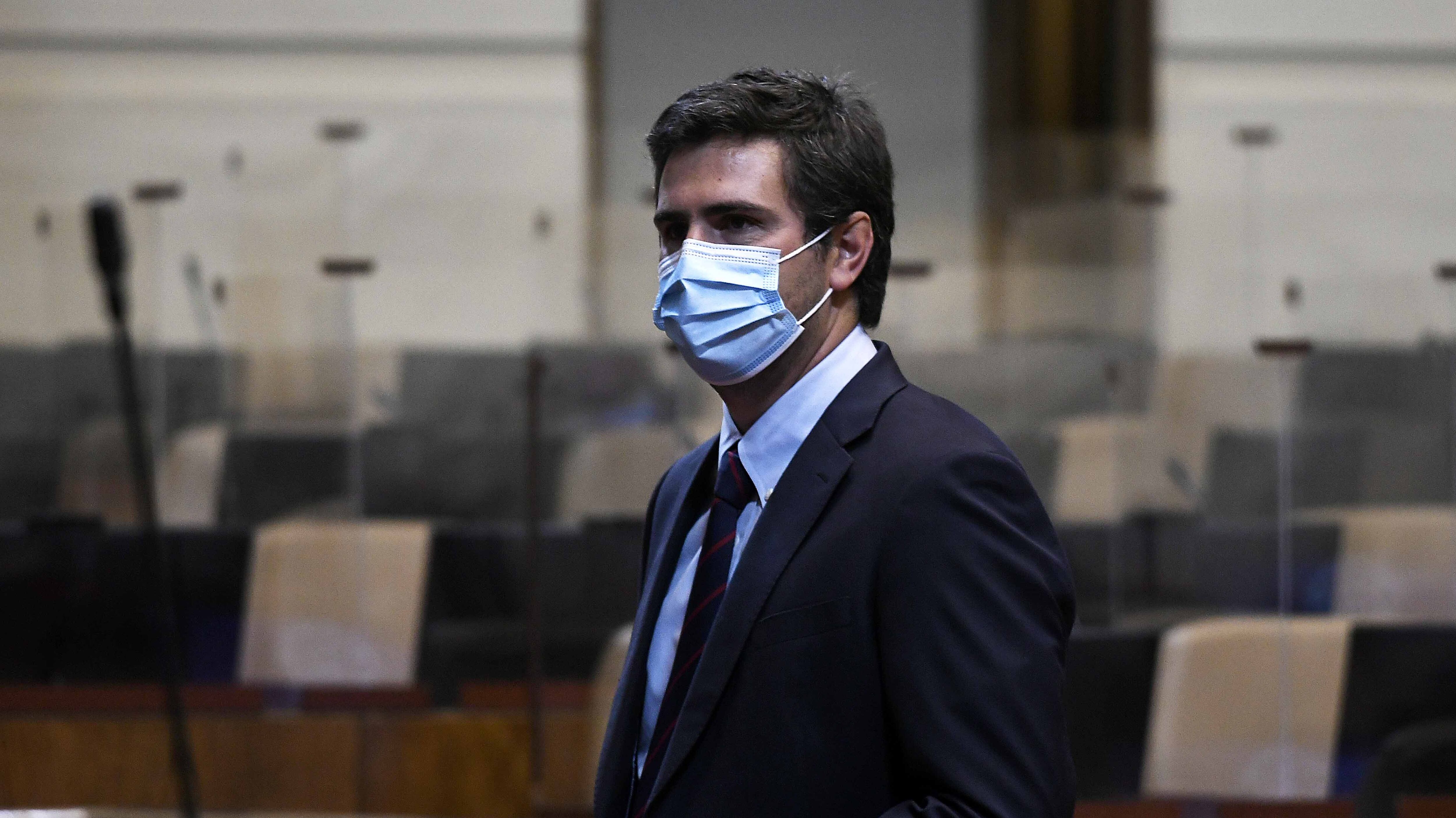 06 de enero del 2021/ VALPARAISODiego Paulsen presidente de la camara  , durante el Proyecto de ley  que establece un sistema de subvenciones para los niveles medios de la educación parvularia
FOTO: PABLO OVALLE ISASMENDI/AGENCIAUNO