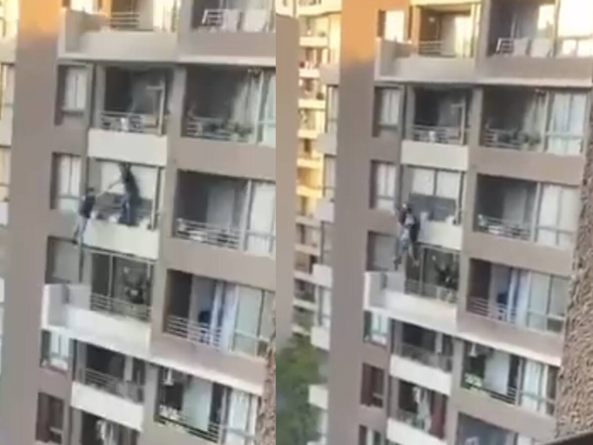 Arriesgada maniobra: detective de la PDI evita que sospechoso caiga desde un noveno piso en Santiago