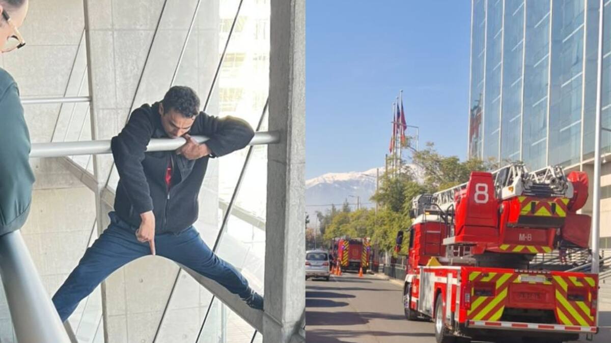 Imputado amenaza con lanzarse desde quinto piso del Centro de Justicia en Santiago