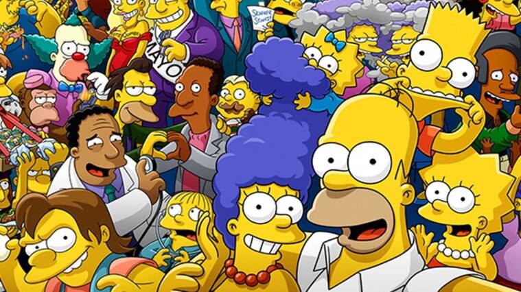los simpson - intro especial - personajes - episodio 750