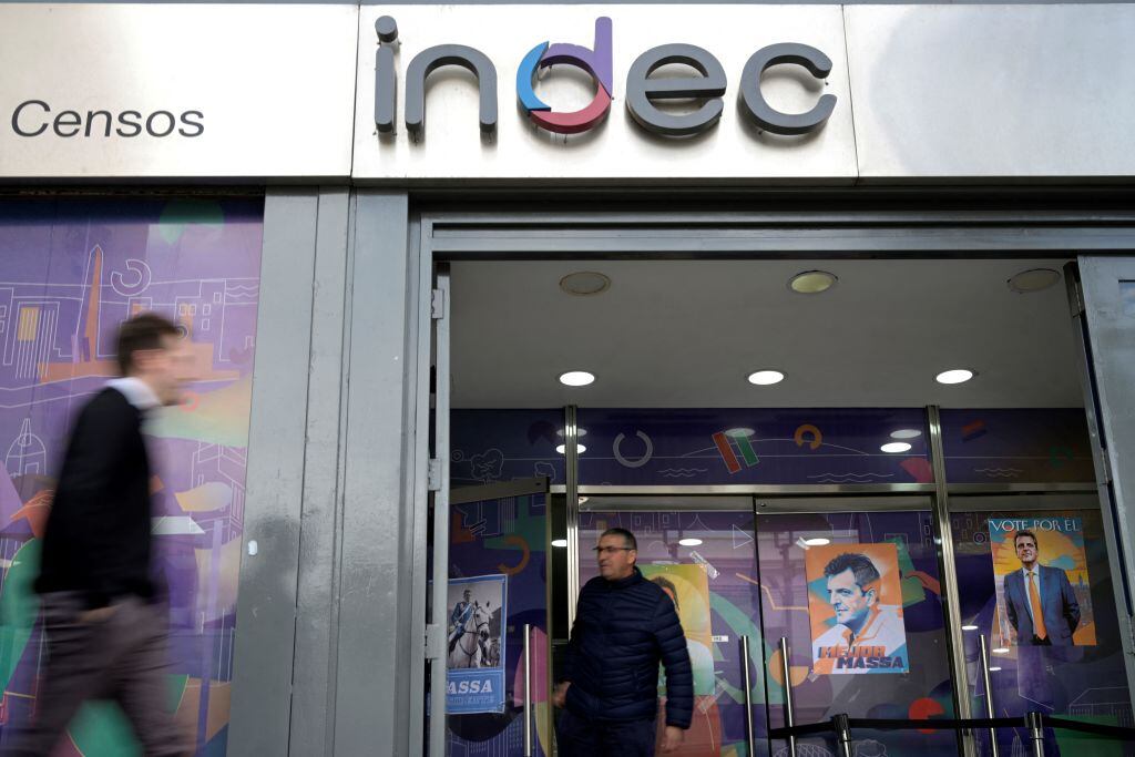 La sede del instituto de estadísticas de Argentina en Buenos Aires