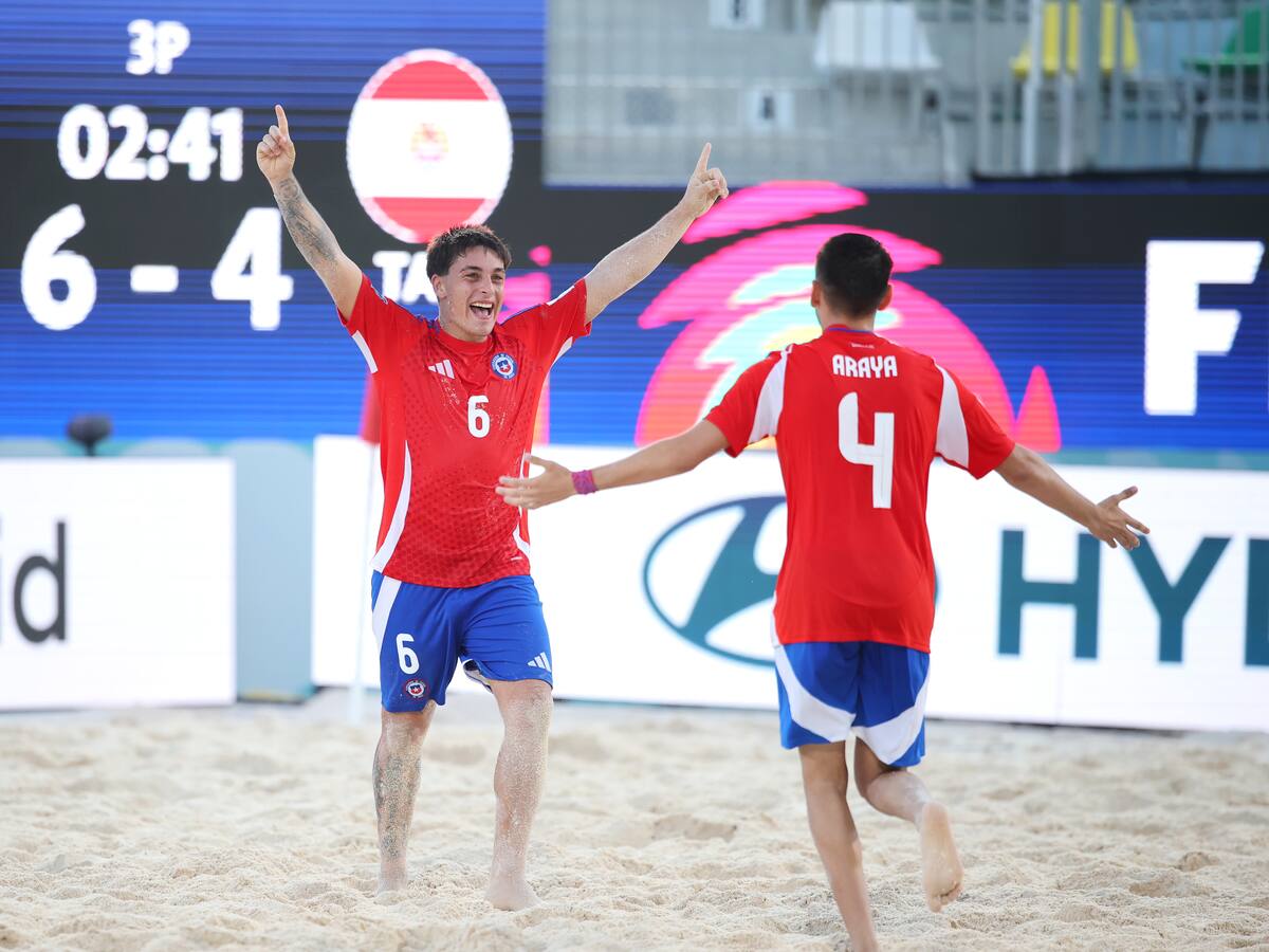 Chile hace historia en el Mundial de Fútbol Playa: triunfazo de La Roja ante un doble subcampeón planetario