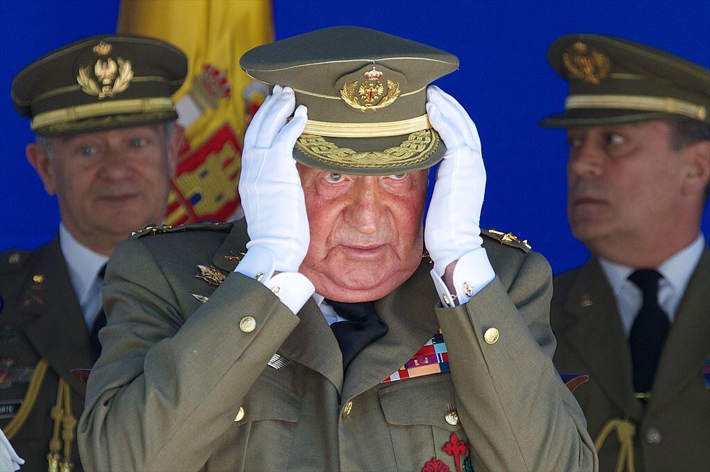 El rey emérito español Juan Carlos de Borbón