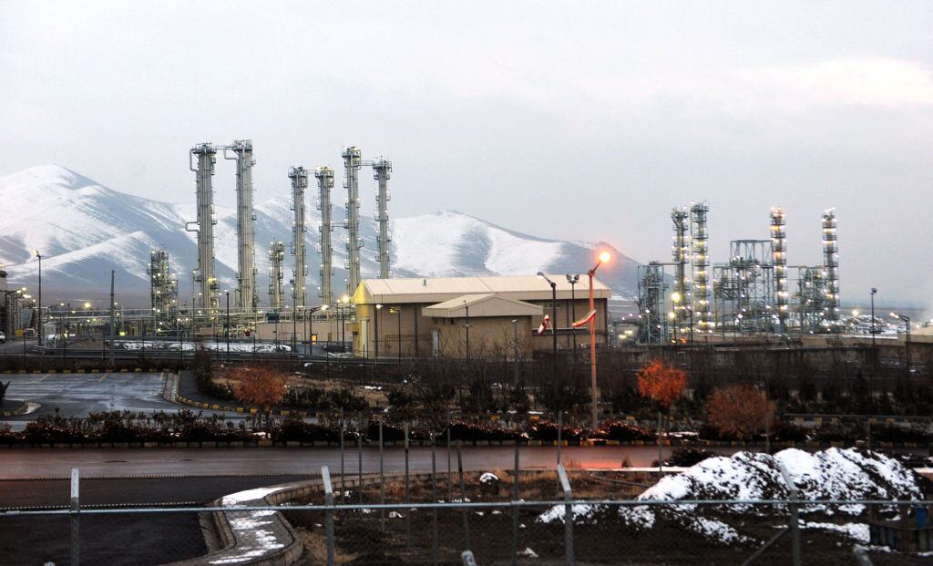 Vista de la central nuclear ubicada en Arak de Irán