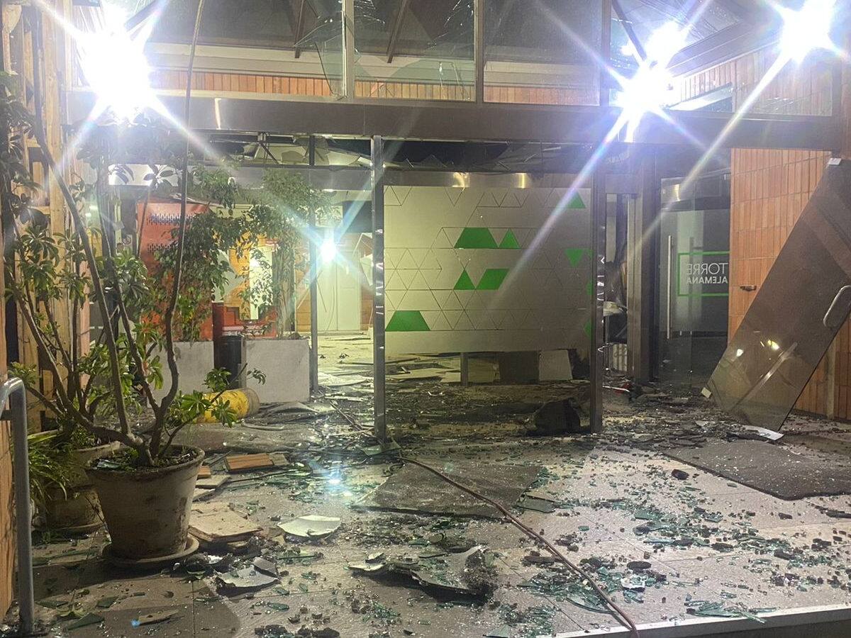 Delincuentes robaron cajero automático en Sanatorio Alemán de Concepción