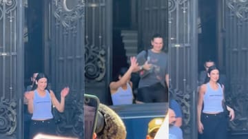 FOTOS Y VIDEO. ¡En pleno centro de Santiago!: Captan a Dua Lipa saliendo del Club de la Unión