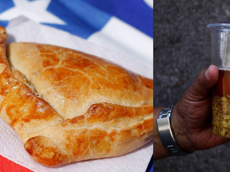 Empanada y Mote con huesillo