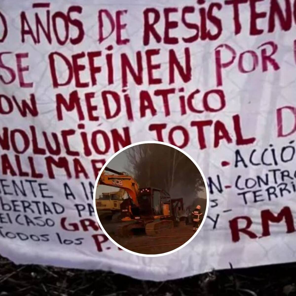 A menos de 24 horas de otro atentado: nuevo ataque incendiario deja tres maquinarias forestales destruidas en Curacautín