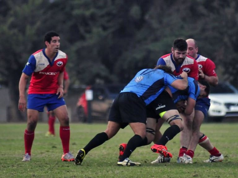 9 de Mayo del 2015 / SANTIAGOLa selección chilena de Rugby juega su tercer y último partido del Sudamericano ante los Teros de Uruguay.
FOTO: SEBASTIAN BELTRAN / AGENCIAUNO