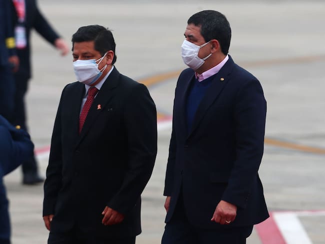 Vicepresidente paraguayo Hugo Velázquez en una visita a Perú en 2021