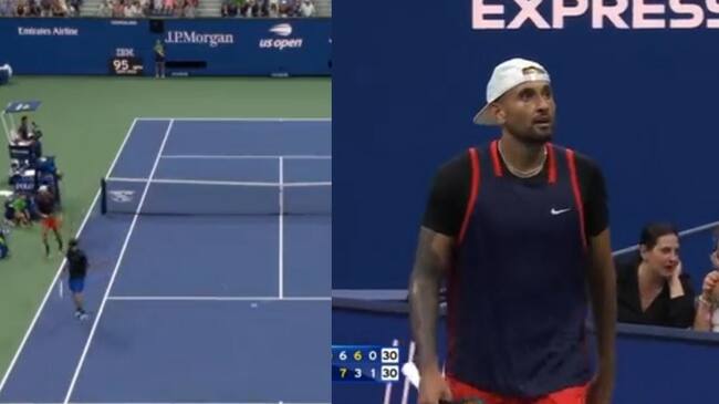"Parezco idiota": Kyrgios comete grosero error y regala el punto más ilógico de US Open ante Medvedev
