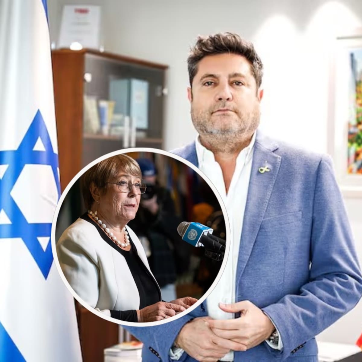 Embajador de Israel en Chile publica polémica frase contra Michelle Bachelet