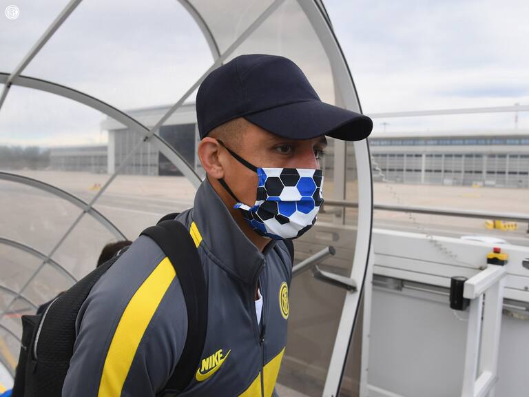 Alexis Sánchez viajó junto al Inter de Milán a Alemania para duelo por la Europa League