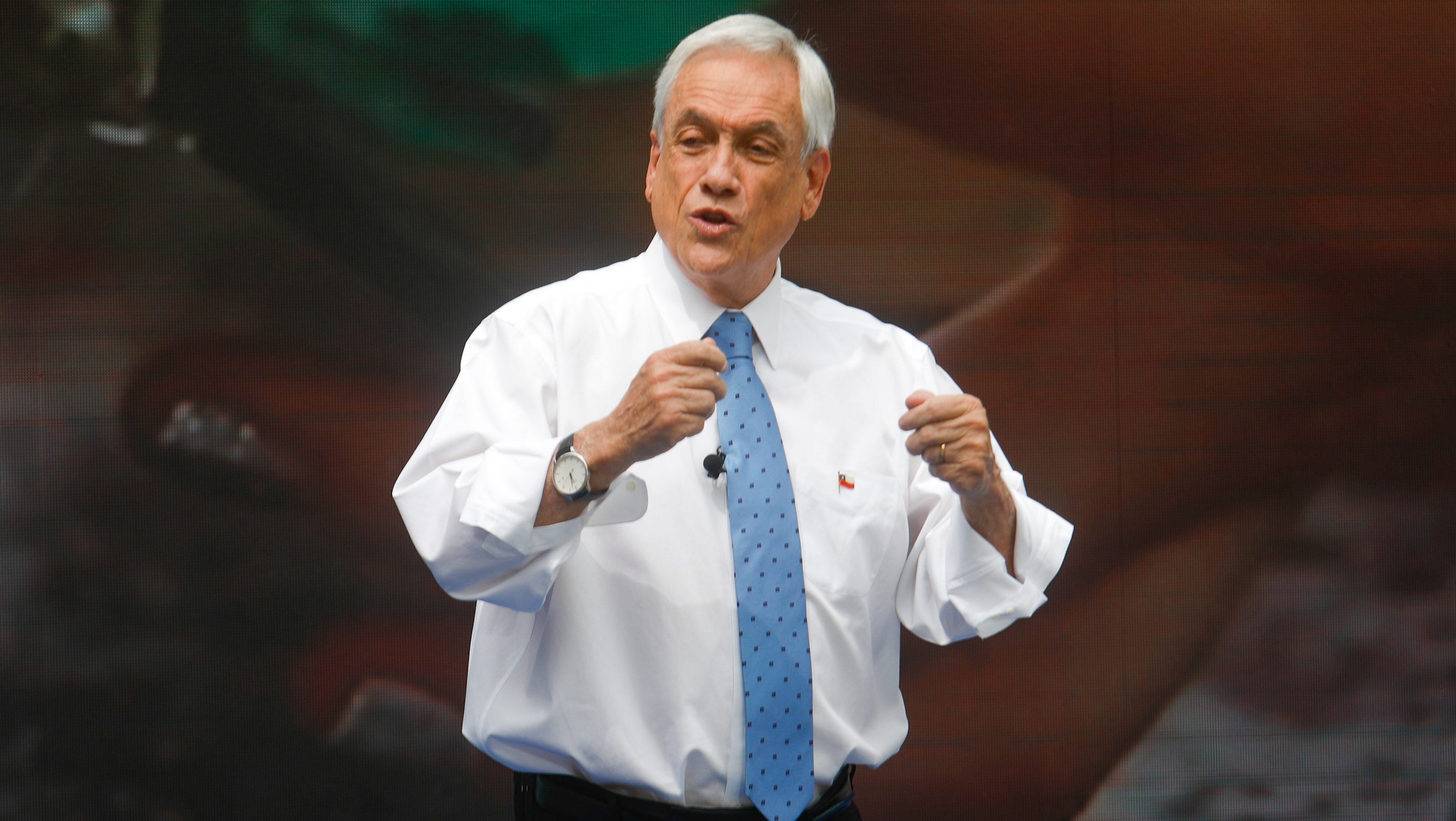 25 de Octubre de 2021 /SANTIAGO El Presidente de la República, Sebastián Piñera,durante el lanzamiento de la “Semana de la Pyme”, actividad que se realizó en el patio de los cañones del Palacio de La Moneda.
FOTO :CRISTOBAL ESCOBAR /AGENCIAUNO