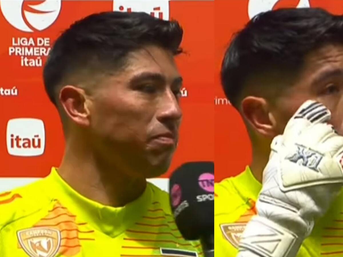 No aguantó las lágrimas y se quebró en vivo: el desahogo de Brayan Cortés tras la victoria de Colo Colo ante La Calera
