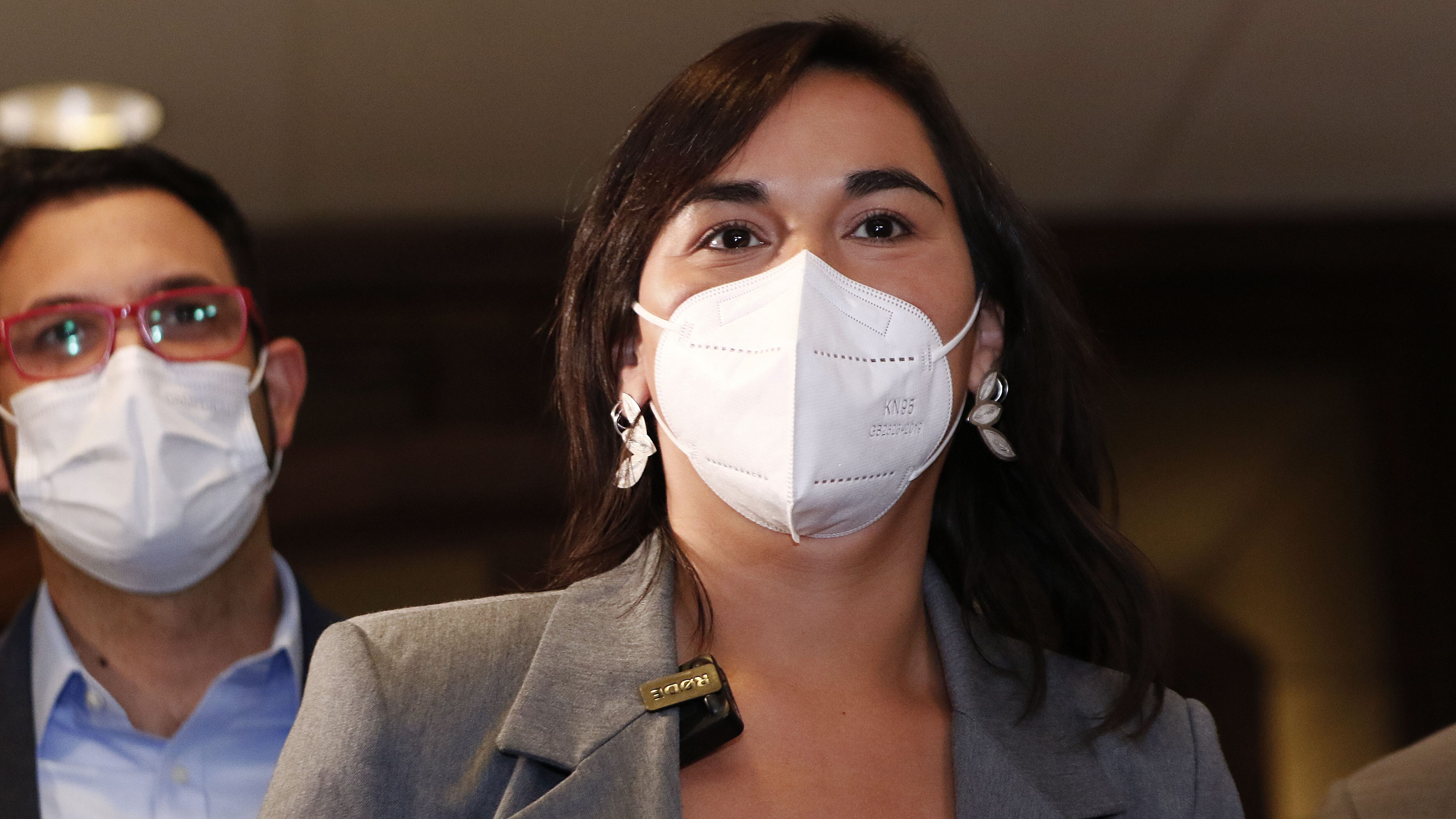 12 DE ABRIL DE 2022/VALPARAISOLa ministra Izkia Siches a su llegada a la Cámara de Diputados.
FOTO: LEONARDO RUBILAR CHANDIA/AGENCIAUNO