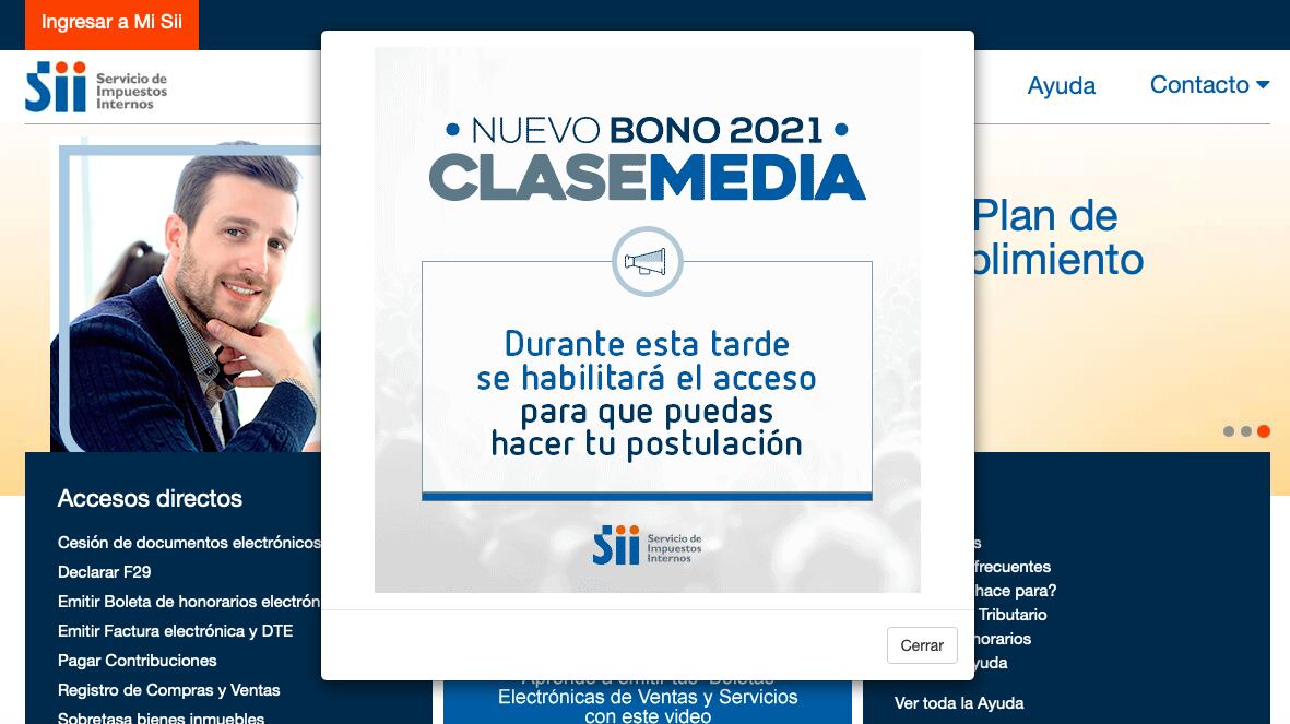 bono clase media SII