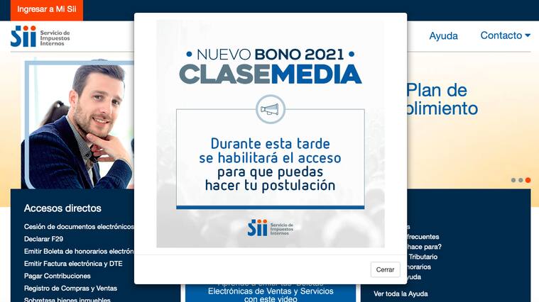 bono clase media SII