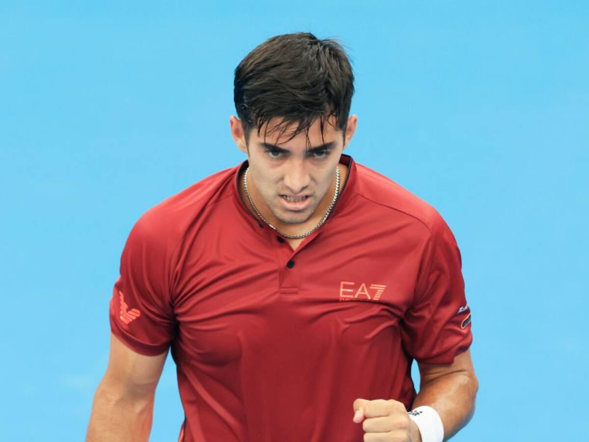 Cristian Garín levantó cabeza y se impuso ante el serbio Dusan Lajovic en la ATP Cup