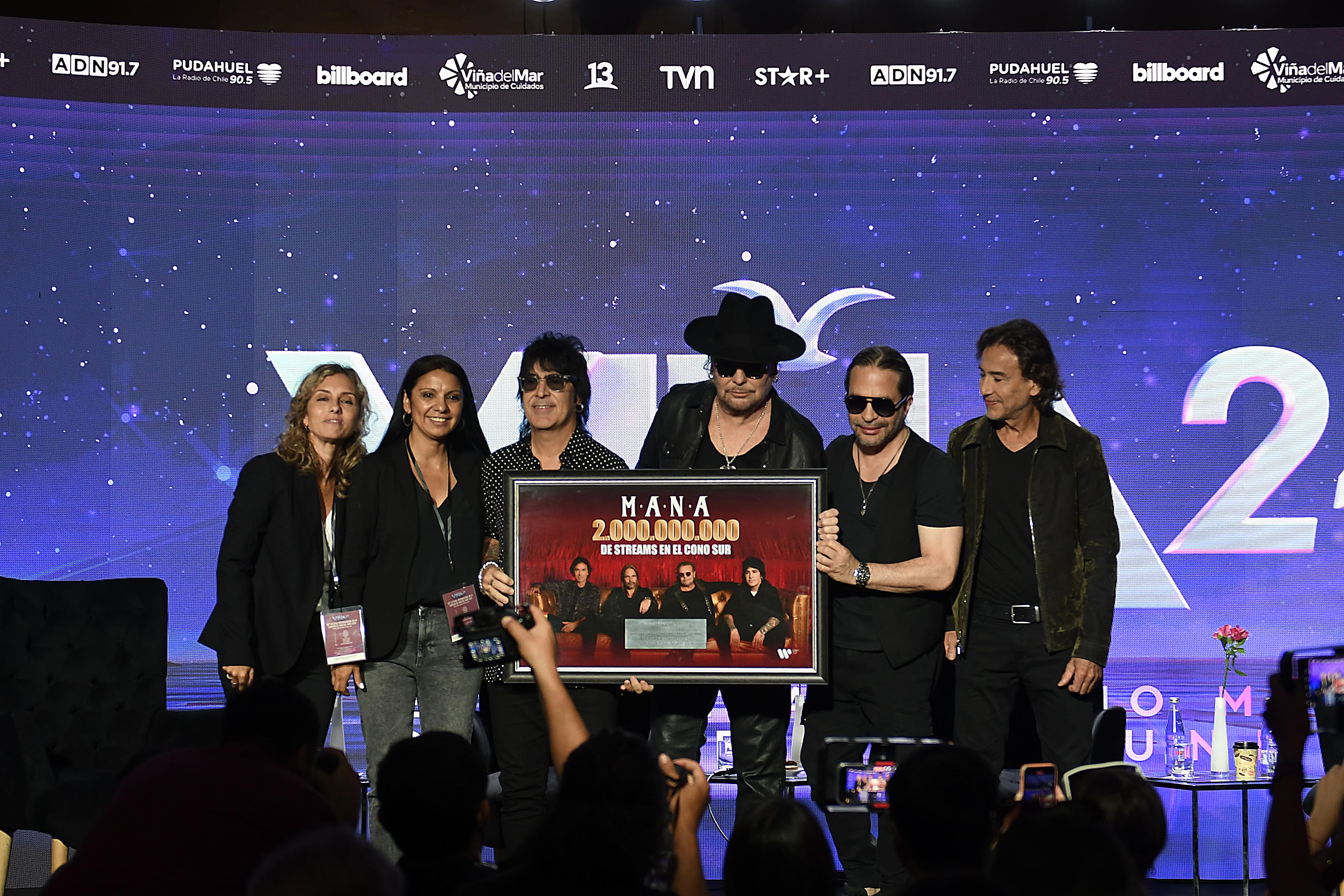 Agencia Uno | Conferencia de prensa de Maná por el Festival de Viña 2024