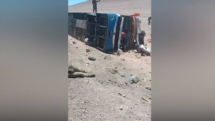 Accidente bus Pullman en Taltal