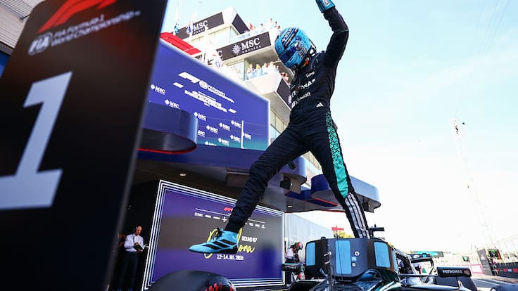 ¡Por milésimas! George Russell le arrebata una pole histórica a Lewis Hamilton en un final de locos en Cataluña por la F1