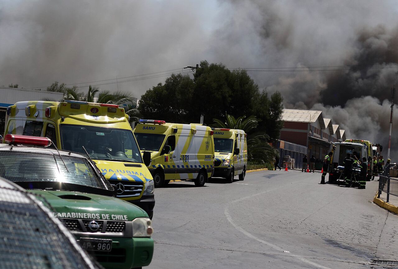 Incendio en bodega Pudahuel