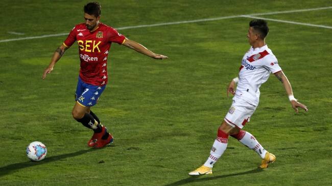 31 DE ENERO DE 2021/CURICÒ. Durante el partido válido por la vigésimo quinta fecha del campeonato AFP Planvital, entre Curicó Unido y Unión Española, disputado en el Estadio Bicentenario La Granja. FOTO: GABRIEL SILVA/AGENCIA UNO