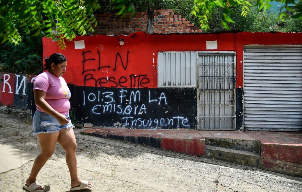 Un rayado del Ejército de Liberación Nacional
