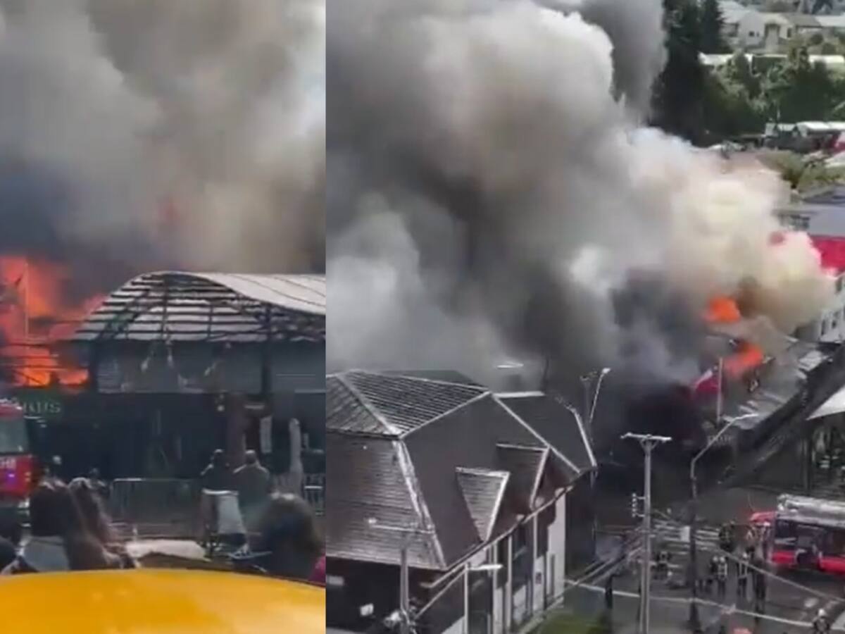 Incendio afecta restaurante de Puerto Varas: hay un trabajador en estado grave