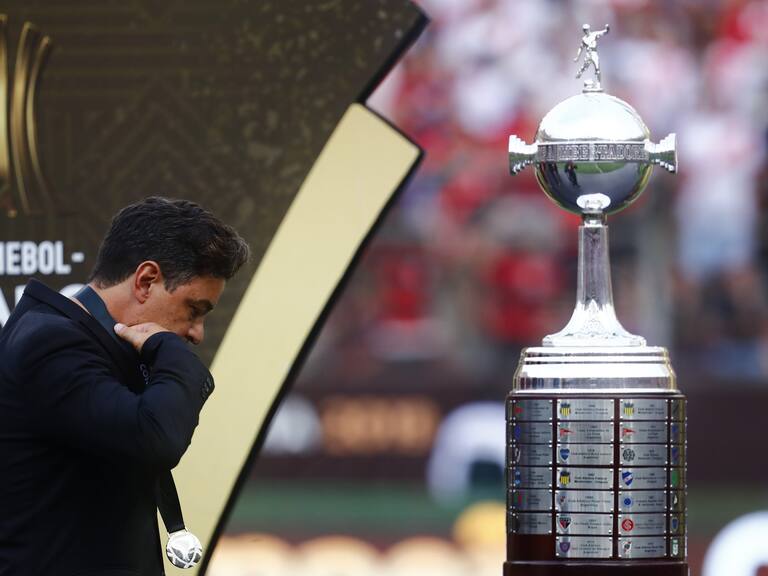 LIMA, PERU - NOVIEMBRE 23: Marcelo Gallardo Director Tecnico de River Plate en lamento luego de perder el juego de la final de la Copa Libertadores 2019 en el estadio Monumental de Lima el 23 de Noviembre del 2019 en Lima, Peru. FOTO: MARCOS BRINDICCI/AGENCIAUNO