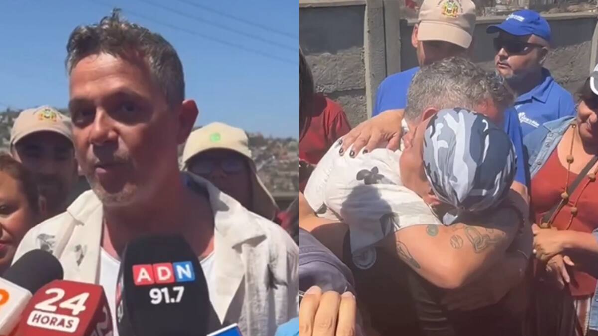 “Es un sitio que ha sufrido mucho”: Alejandro Sanz visita a damnificados y destaca el trabajo de los voluntarios en la región de Valparaíso