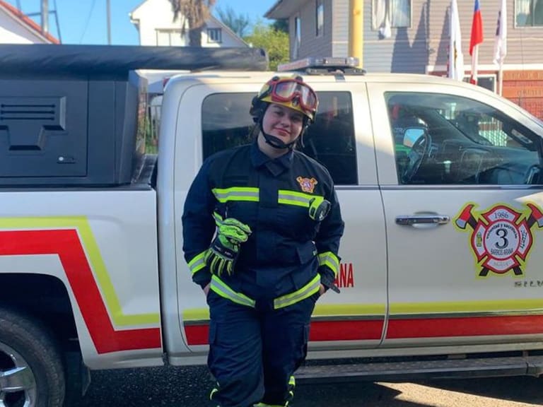 Realizan emotivo homenaje a voluntaria de Bomberos fallecida en La Araucanía