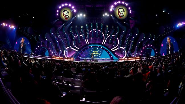 29 de Febrero del 2020/Viña del MarEl comediante Pedro Ruminot ,durante la sexta noche del Festival de Viña del Mar 2020 realizado en la Quinta Vergara.
FOTO: FRANCISCO LONGA/AGENCIAUNO