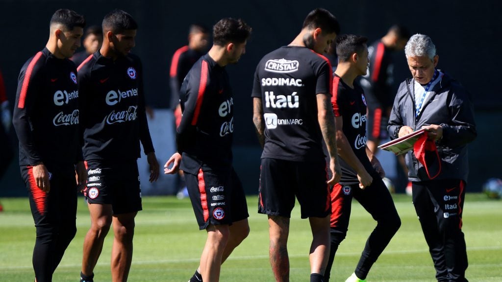 14 de Noviembre de 2018 / SANTIAGOReinaldo Rueda, durante el entrenamiento de la selección chilena en el complejo deportivo Juan Pinto Durán, previo a los amistosos con Costa Rica y Honduras.
FOTO: HANS SCOTT / AGENCIAUNO